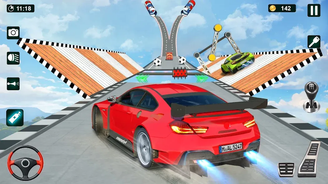 Скачать GT Car Stunt 3D: Ramp Car Game [MOD: безлимитные деньги и все машины открыты] — скриншот 4