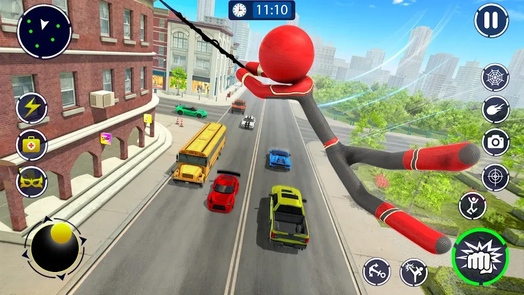 Spider Stickman Rope Hero Game [MOD: безлимитные деньги и суперспособности] — Скачать бесплатно (APK) — скриншот 5