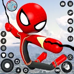 Spider Stickman Rope Hero Game [MOD: безлимитные деньги и суперспособности] — Скачать бесплатно (APK)