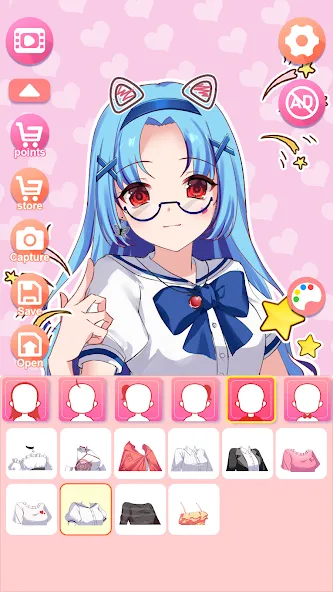 Viya Avatar Maker:emoji [MOD: безлимитные монеты и все предметы] на Андроид — скриншот 4