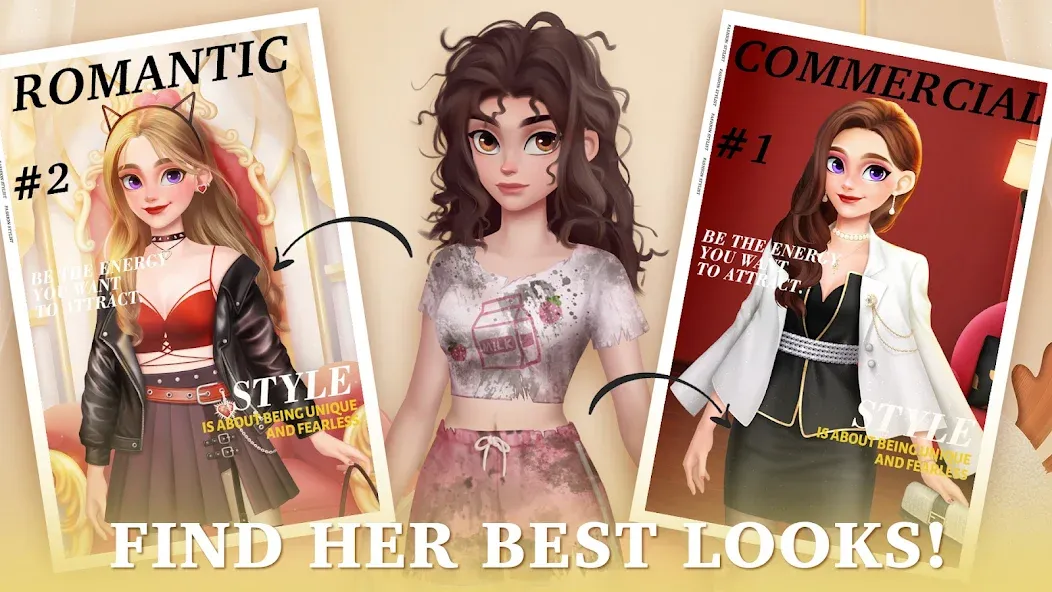 Fantasy Stylist: Match 3 [MOD: безлимитные монеты и жизни] последняя версия — скриншот 2