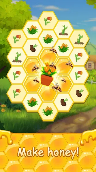 Скачать Honey Bottles - merge puzzle [MOD: безлимитные ходы и бонусы] — скриншот 3