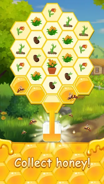 Скачать Honey Bottles - merge puzzle [MOD: безлимитные ходы и бонусы] — скриншот 4
