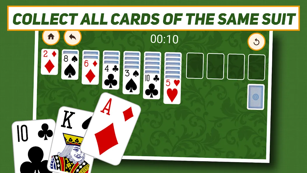 Klondike Solitaire: Classic [MOD: без рекламы и подсказки доступны] (Бесплатно / APK) — скриншот 3