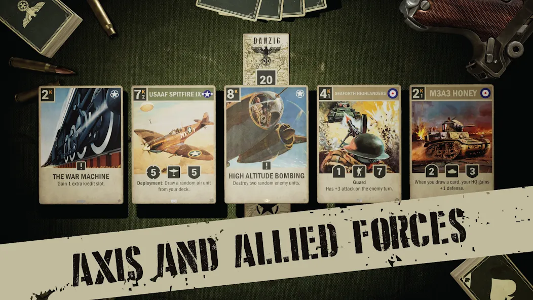 Взломанная KARDS - The WW2 Card Game [MOD: безлимитные ресурсы и карты] на Андроид — скриншот 3