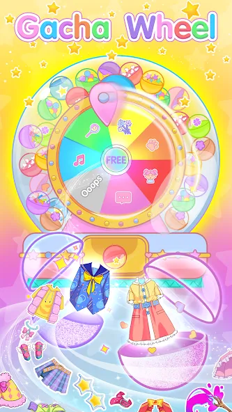 Скачать взлом Chibi Doll Dress Up Games [MOD: открыты все наряды и аксессуары] — скриншот 2