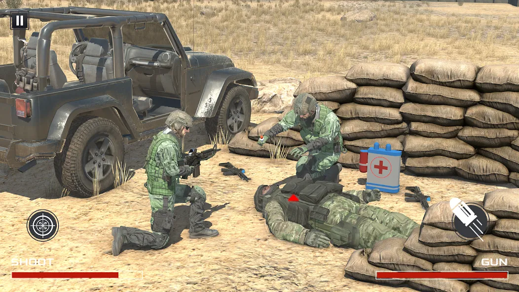 Скачать FPS War Games- Aircrafts Games [MOD: много оружия и боеприпасов] — скриншот 1