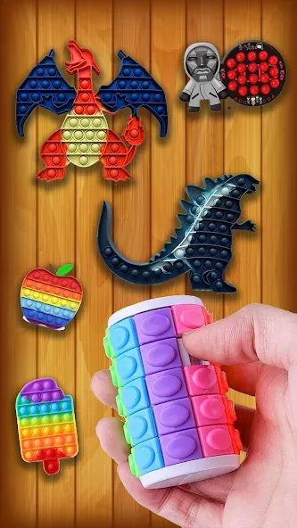 Скачать Antistress: Pop It Games 3D [MOD: все уровни и без рекламы] — скриншот 2
