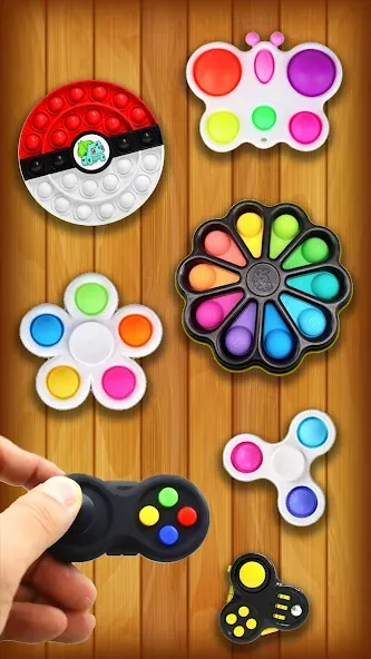 Скачать Antistress: Pop It Games 3D [MOD: все уровни и без рекламы] — скриншот 3