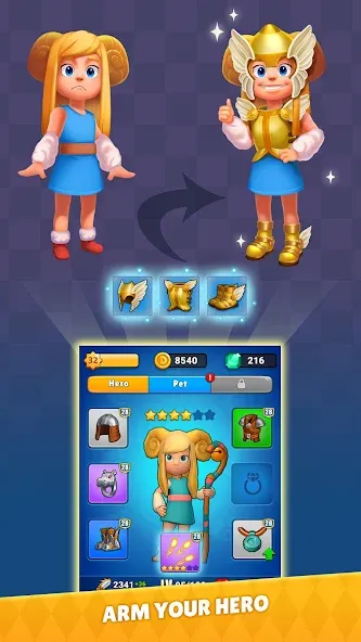 Скачать Dragono: Archer's Fire & Magic [MOD: много денег и усиленный урон] на телефон — скриншот 4