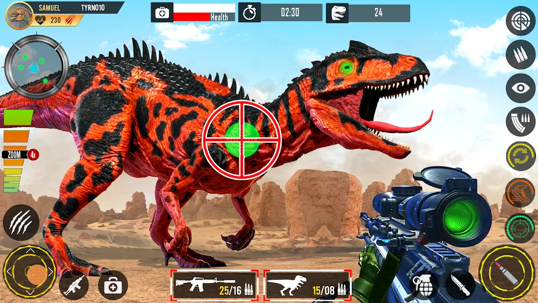 Real Dino Hunting Gun Games [MOD: безлимитные патроны и мощное оружие] последняя версия — скриншот 1