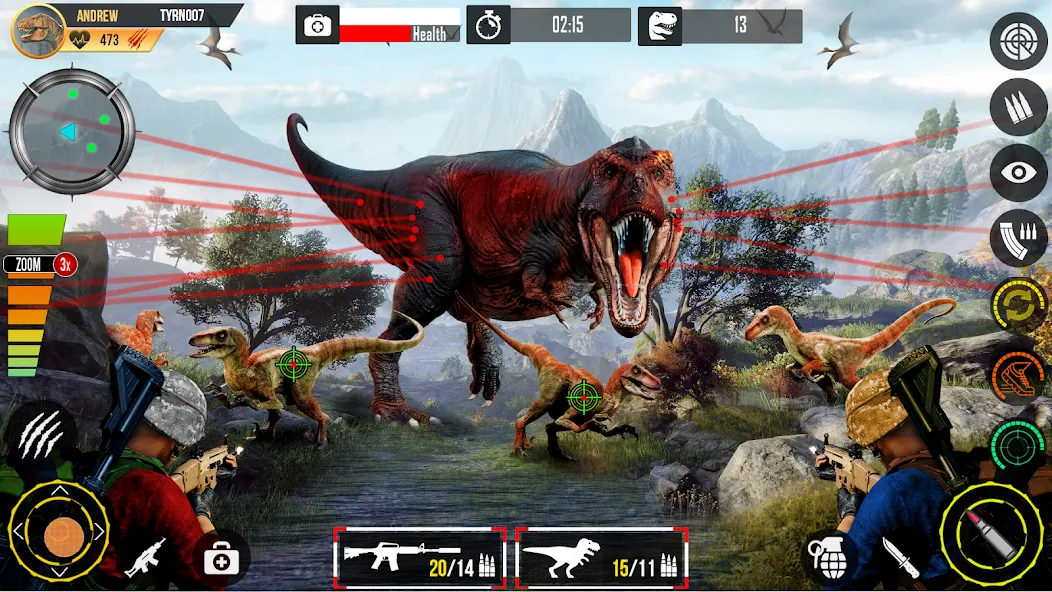 Real Dino Hunting Gun Games [MOD: безлимитные патроны и мощное оружие] последняя версия — скриншот 3