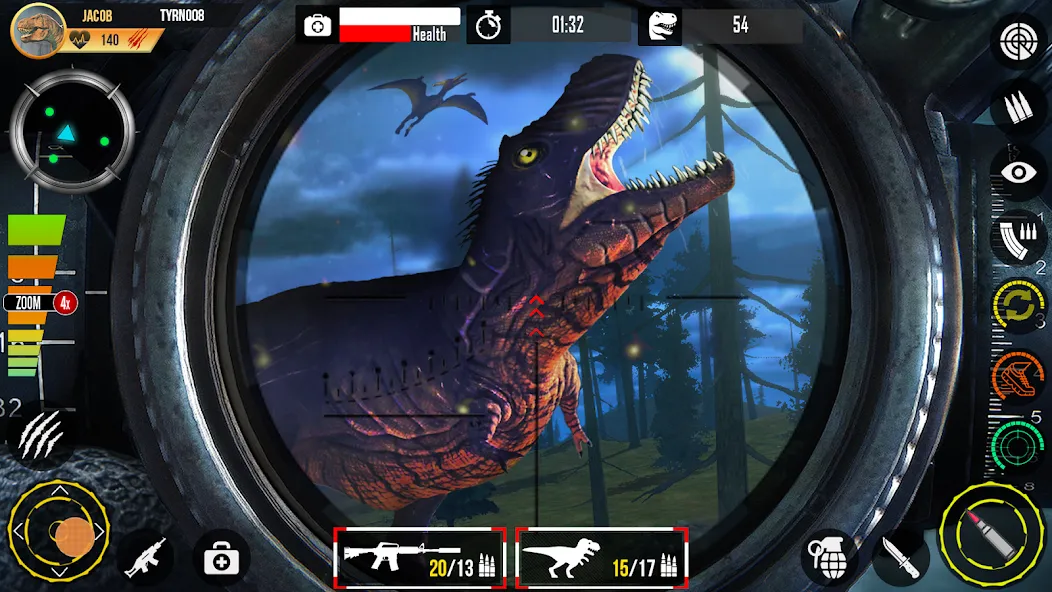 Real Dino Hunting Gun Games [MOD: безлимитные патроны и мощное оружие] последняя версия — скриншот 5