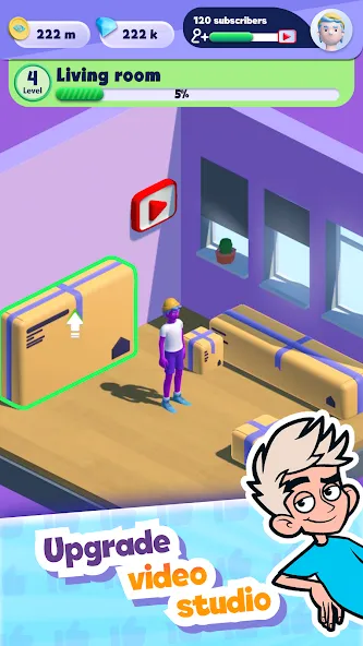 A4 Vlogger: Streamer simulator [MOD: безлимитные деньги и быстрый рост подписчиков] на Андроид — скриншот 5