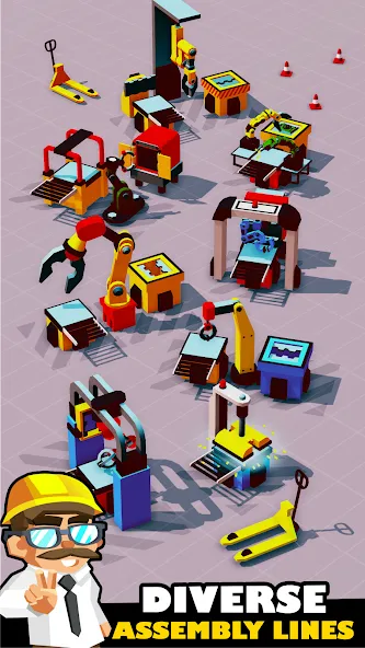 Скачать Idle Smartphone Tycoon Factory [MOD: безлимитные деньги и все улучшения] — скриншот 4