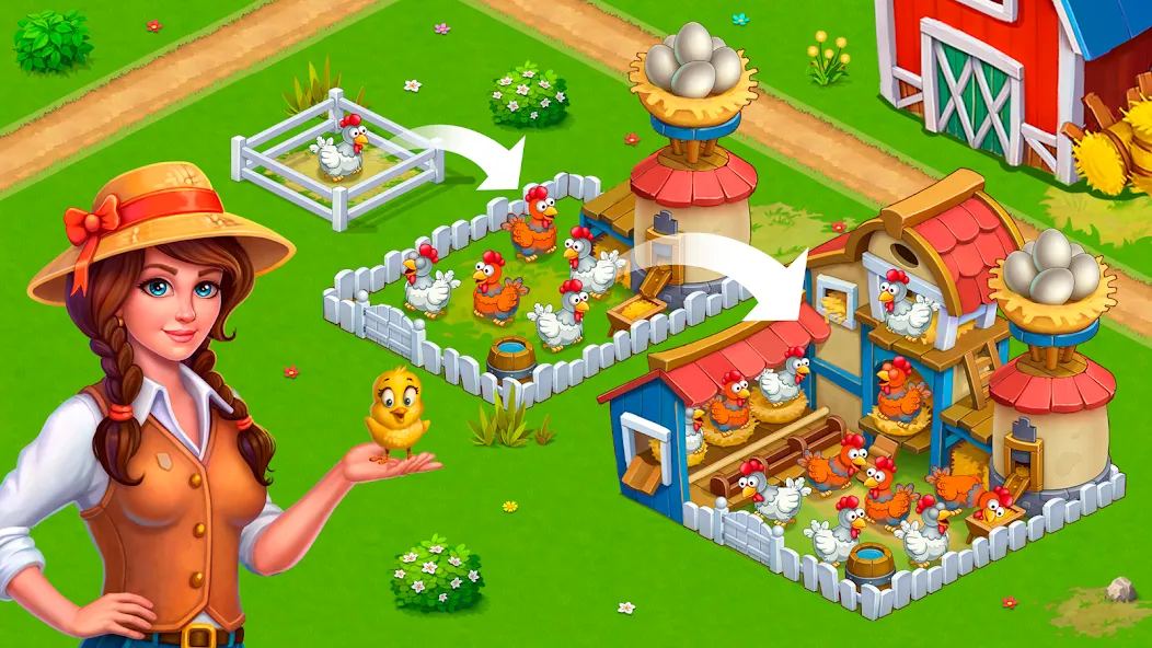 Idle Farmer: Mine Game [MOD: безлимитные деньги и ресурсы] последняя версия — скриншот 2