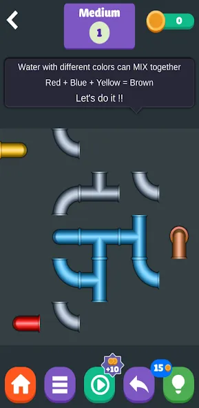 Взломанная Color Plumber [MOD: без рекламы и все уровни открыты] на Андроид — скриншот 2