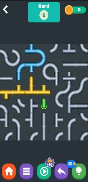 Взломанная Color Plumber [MOD: без рекламы и все уровни открыты] на Андроид — скриншот 4