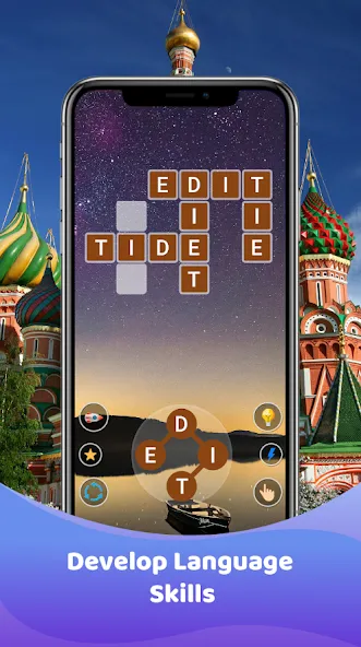 Скачать Word Game : Crossword [MOD: подсказки и уровни без ограничений] на телефон — скриншот 2
