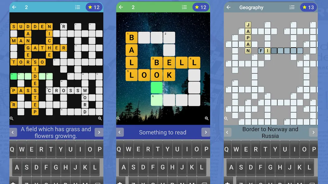 English Crossword puzzle [MOD: подсказки и уровни без ограничений] на Андроид — скриншот 1