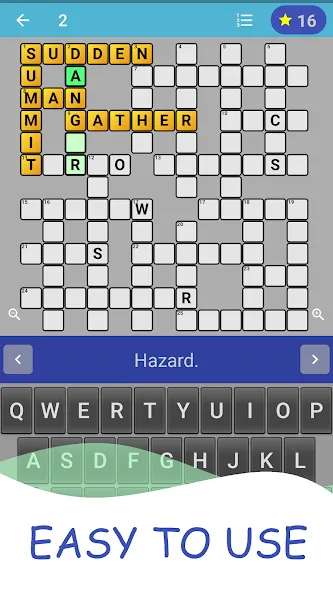 English Crossword puzzle [MOD: подсказки и уровни без ограничений] на Андроид — скриншот 2