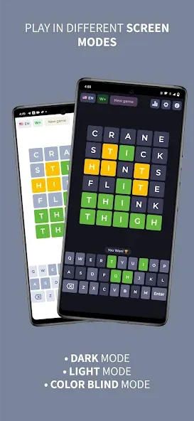Взломанная Wordly - Daily Word Game [MOD: безлимитные попытки и подсказки] на Андроид — скриншот 3