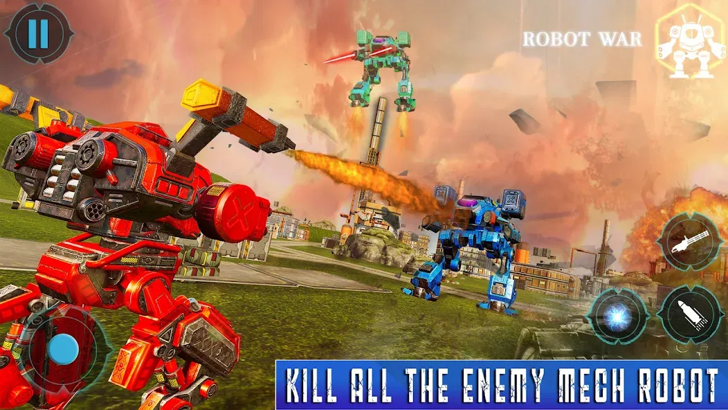 Скачать взлом Spider Mech Wars - Robot Game [MOD: безлимитные деньги и мощные роботы] — скриншот 1