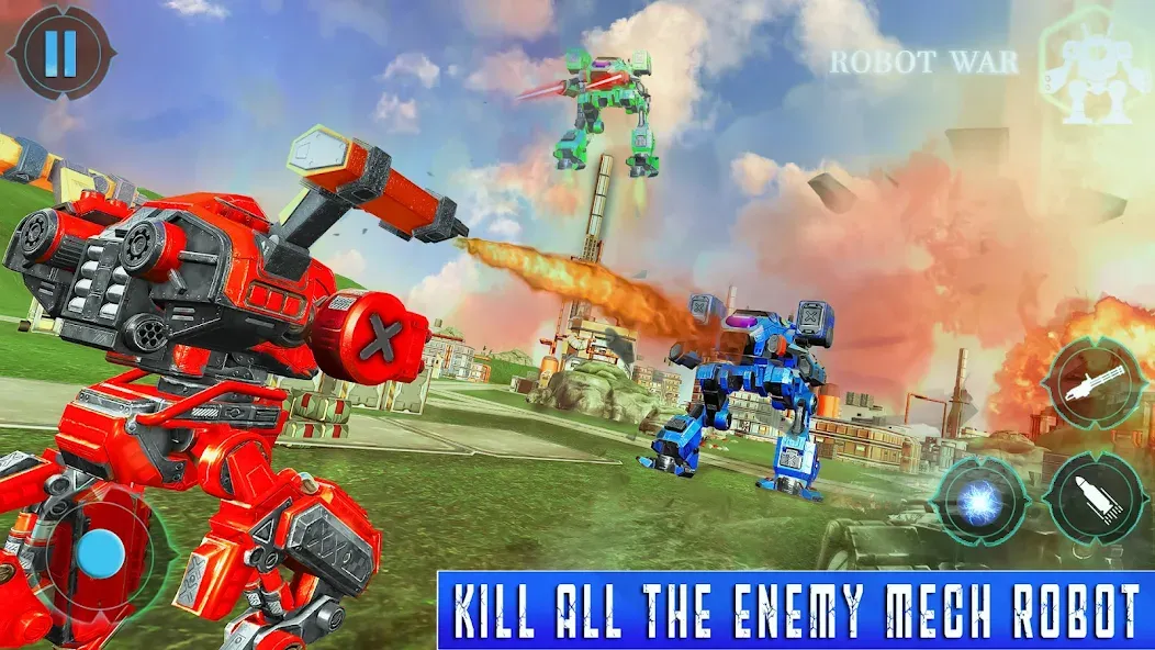 Скачать взлом Spider Mech Wars - Robot Game [MOD: безлимитные деньги и мощные роботы] — скриншот 2