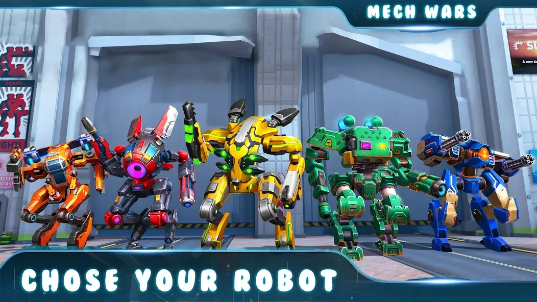 Скачать взлом Spider Mech Wars - Robot Game [MOD: безлимитные деньги и мощные роботы] — скриншот 3