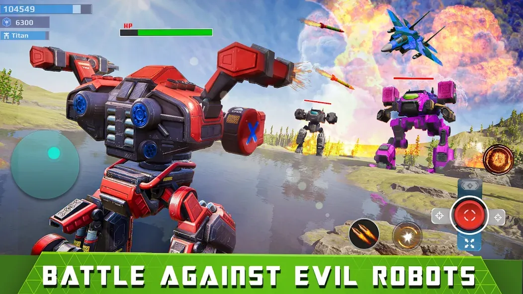 Mech Robot Wars - Multi Robot [MOD: безлимитные деньги и роботы] последняя версия — скриншот 1