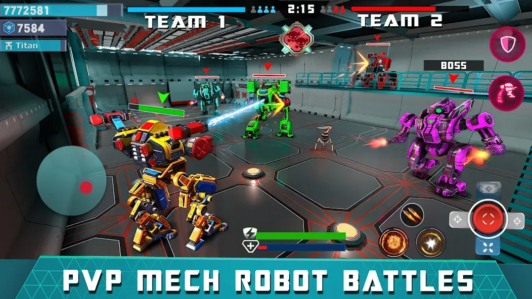 Mech Robot Wars - Multi Robot [MOD: безлимитные деньги и роботы] последняя версия — скриншот 5
