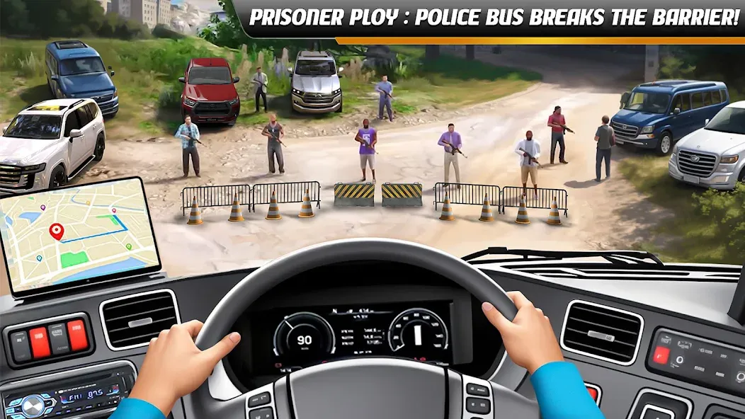 Скачать Police Bus Simulator Bus Games [MOD: безлимитные деньги и все автобусы открыты] — скриншот 1