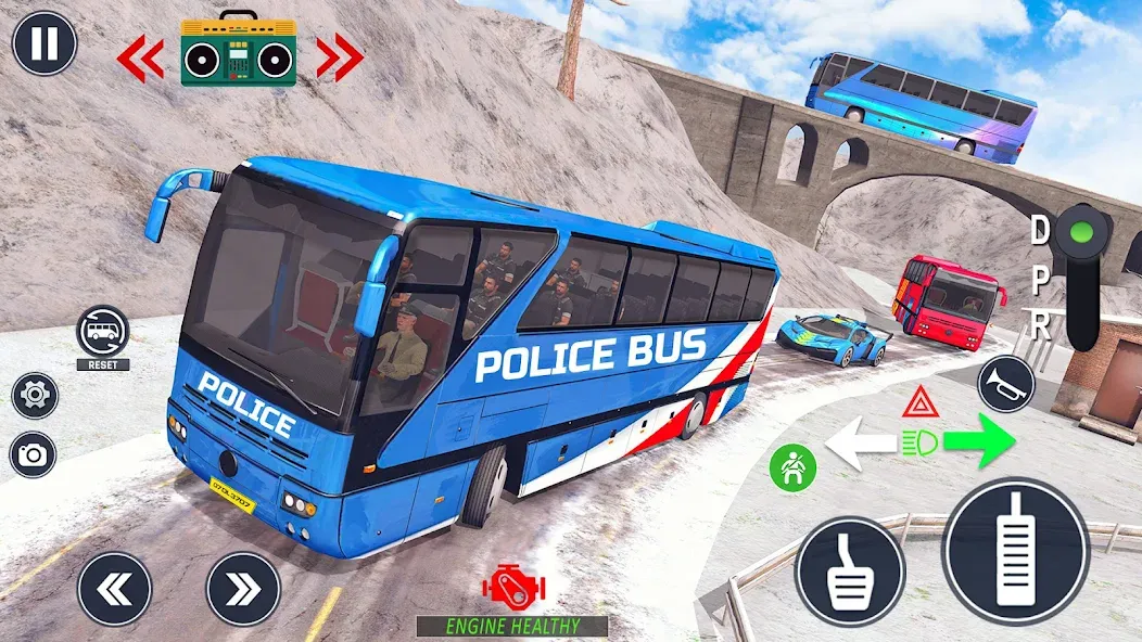 Скачать Police Bus Simulator Bus Games [MOD: безлимитные деньги и все автобусы открыты] — скриншот 5