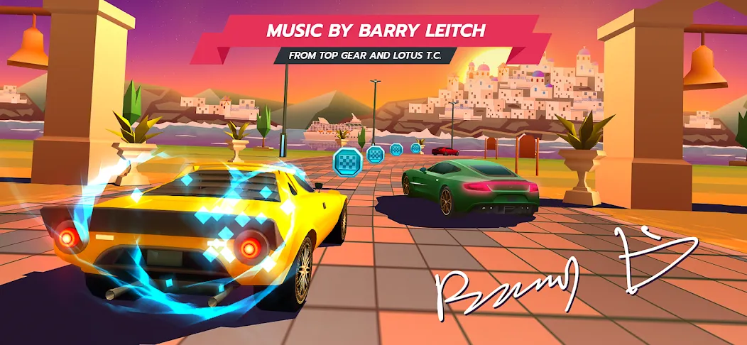 Скачать Horizon Chase – Arcade Racing [MOD: безлимитные деньги и топливо] — скриншот 4