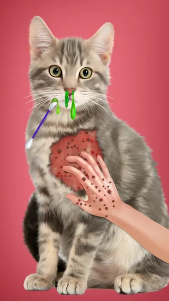 Скачать Virtual Cat ASMR Spa Makeover [MOD: безлимитные деньги и премиум-уход] на телефон — скриншот 4