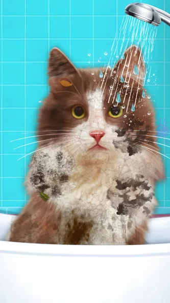 Скачать Virtual Cat ASMR Spa Makeover [MOD: безлимитные деньги и премиум-уход] на телефон — скриншот 5