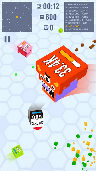 Cube Zone io [MOD: безлимитные монеты и усиленная атака] на Андроид — скриншот 1