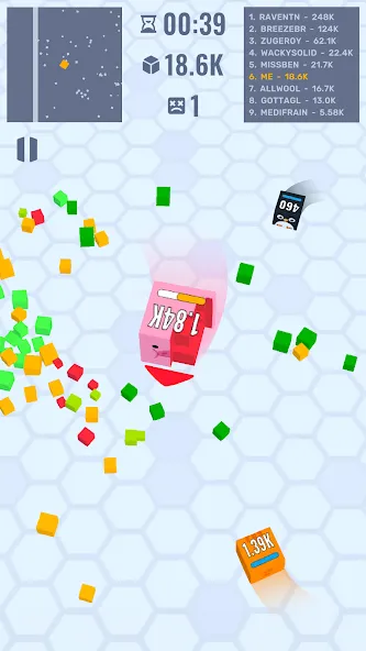 Cube Zone io [MOD: безлимитные монеты и усиленная атака] на Андроид — скриншот 4