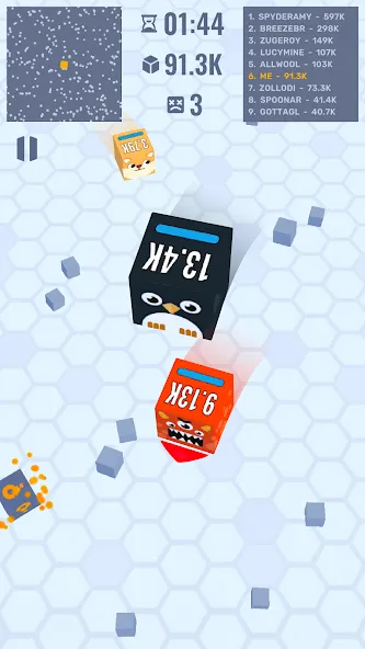 Cube Zone io [MOD: безлимитные монеты и усиленная атака] на Андроид — скриншот 5
