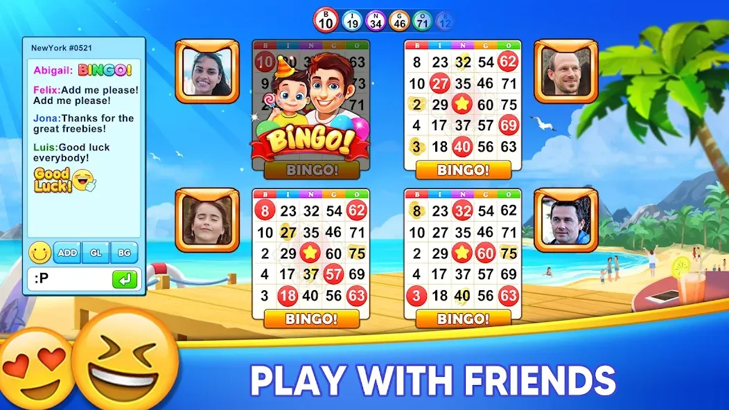 Bingo Holiday: Live Bingo Game [MOD: безлимитные монеты и бонусы] на Андроид — скриншот 5