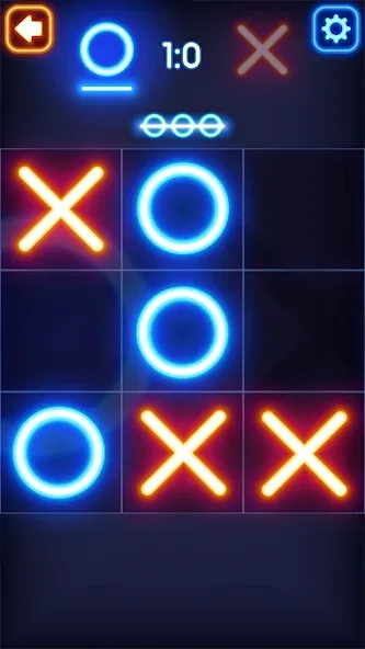 Tic Tac Toe Glow: 2 Players [MOD: без рекламы и все темы открыты] последняя версия — скриншот 5