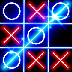 Tic Tac Toe Glow: 2 Players [MOD: без рекламы и все темы открыты] последняя версия