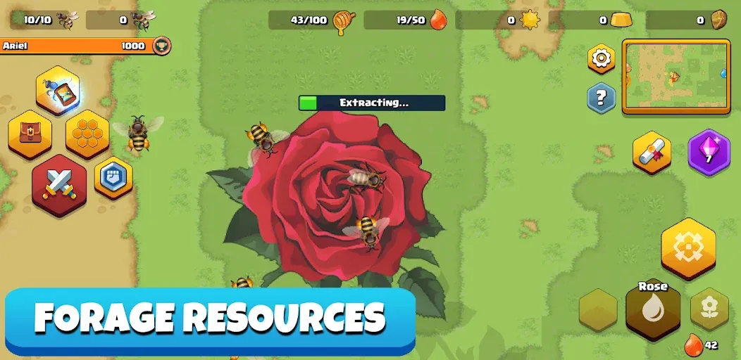 Скачать Pocket Bees: Colony Simulator [MOD: безлимитные ресурсы и ускоренное развитие] — скриншот 2