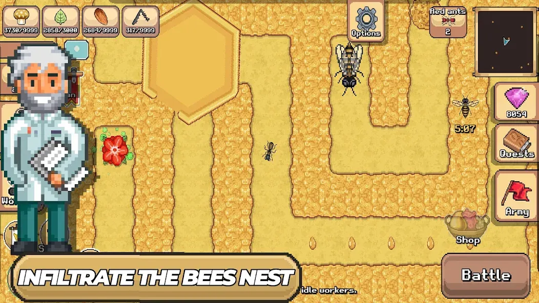 Pocket Ants: Colony Simulator [MOD: безлимитные ресурсы и ускоренное развитие] (Бесплатно / APK) — скриншот 5