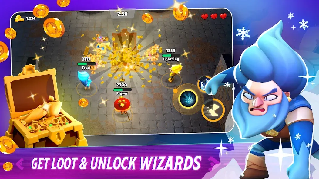 Скачать Loot Mage Trials: Battle Games [MOD: безлимитная мана и мощное снаряжение] — скриншот 2