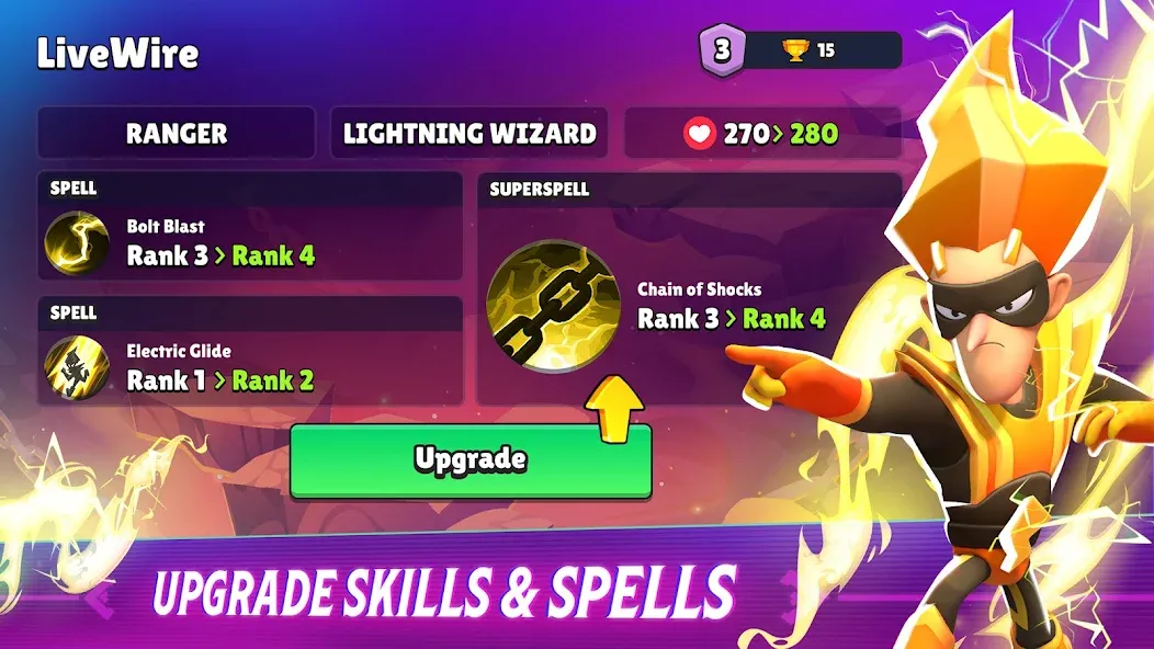Скачать Loot Mage Trials: Battle Games [MOD: безлимитная мана и мощное снаряжение] — скриншот 3