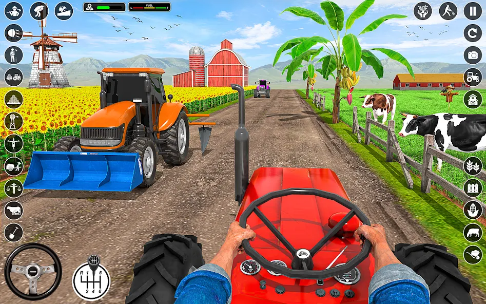 Tractor Farming: Tractor Games [MOD: безлимитные деньги и техника] (Бесплатно / APK) — скриншот 1