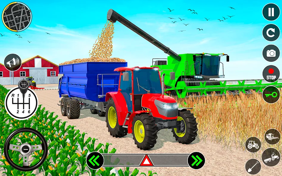Tractor Farming: Tractor Games [MOD: безлимитные деньги и техника] (Бесплатно / APK) — скриншот 3