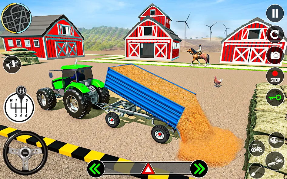Tractor Farming: Tractor Games [MOD: безлимитные деньги и техника] (Бесплатно / APK) — скриншот 5