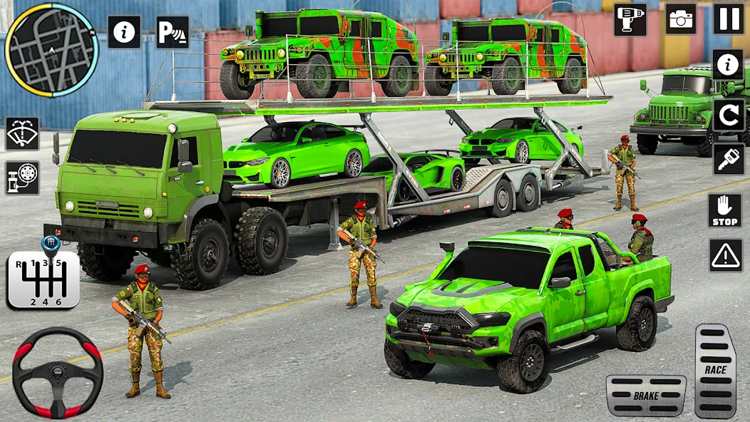 US Army Games Truck Transport [MOD: безлимитные деньги и топливо] последняя версия — скриншот 4